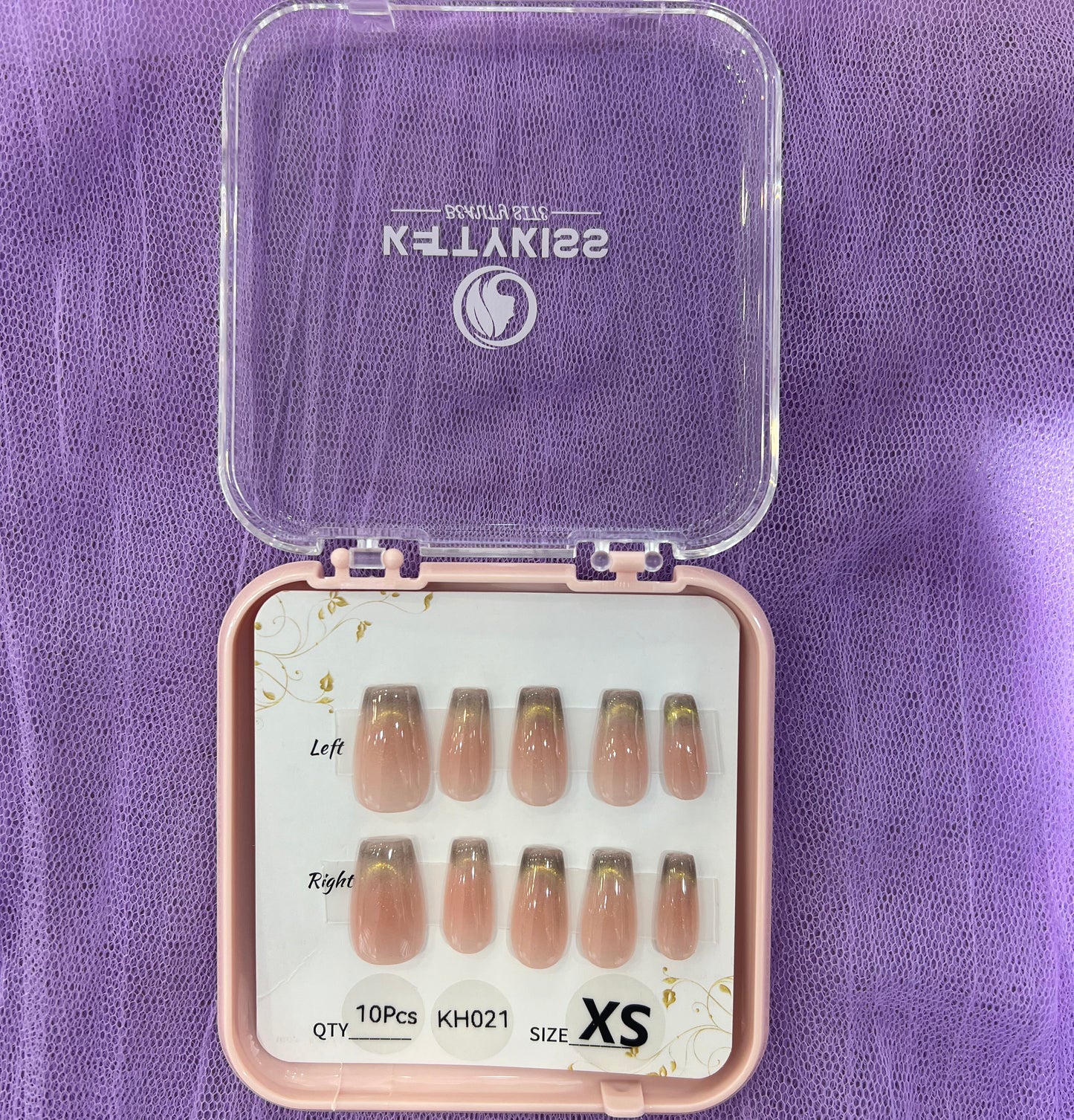 100% Handmade Kettykiss 10-Pcs KH001-030 Short Long Coffin Square