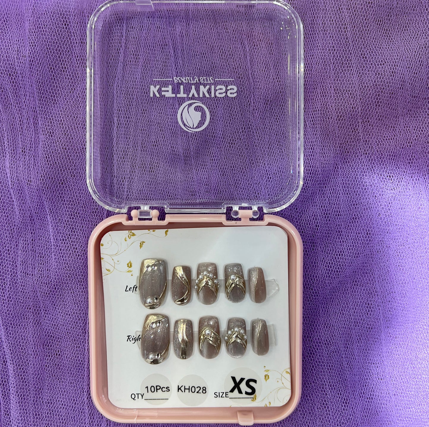 100% Handmade Kettykiss 10-Pcs KH001-030 Short Long Coffin Square