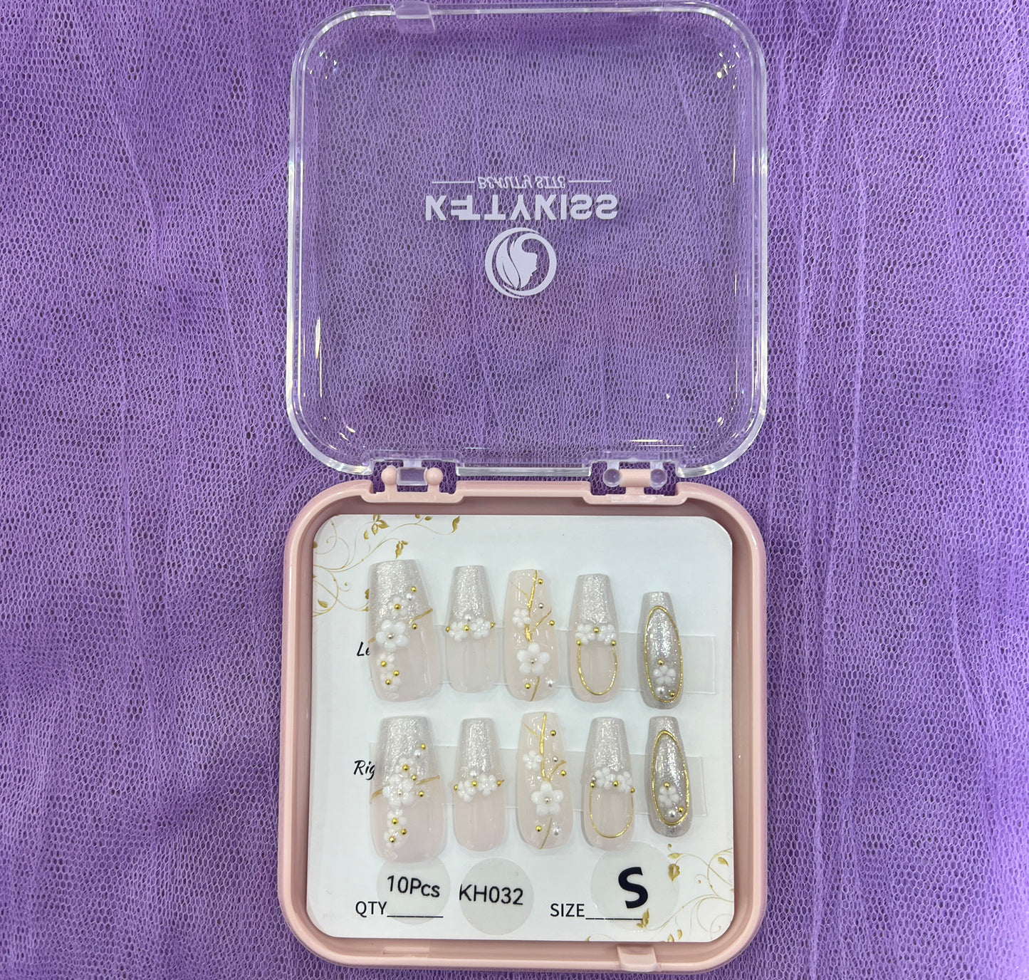100% Handmade Kettykiss 10-Pcs KH001-030 Short Long Coffin Square