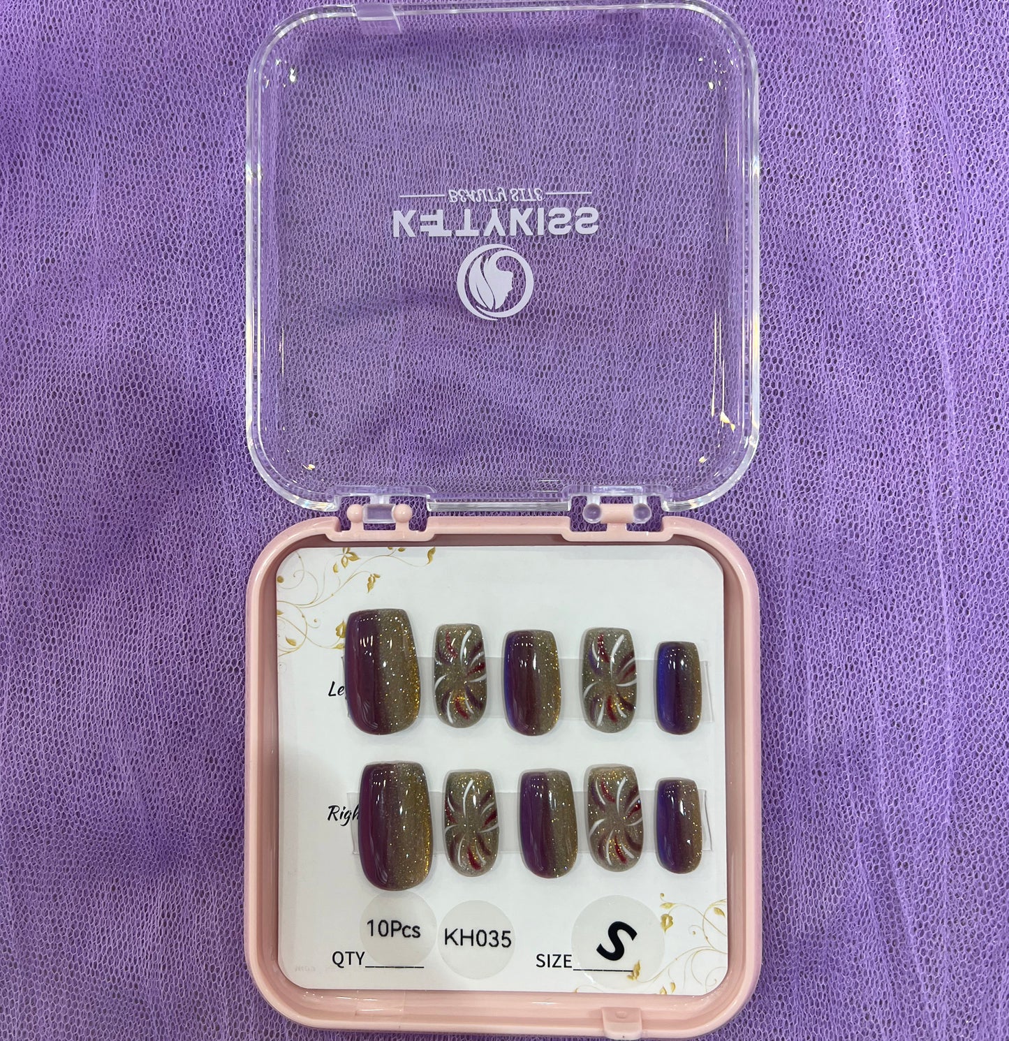 100% Handmade Kettykiss 10-Pcs KH001-030 Short Long Coffin Square