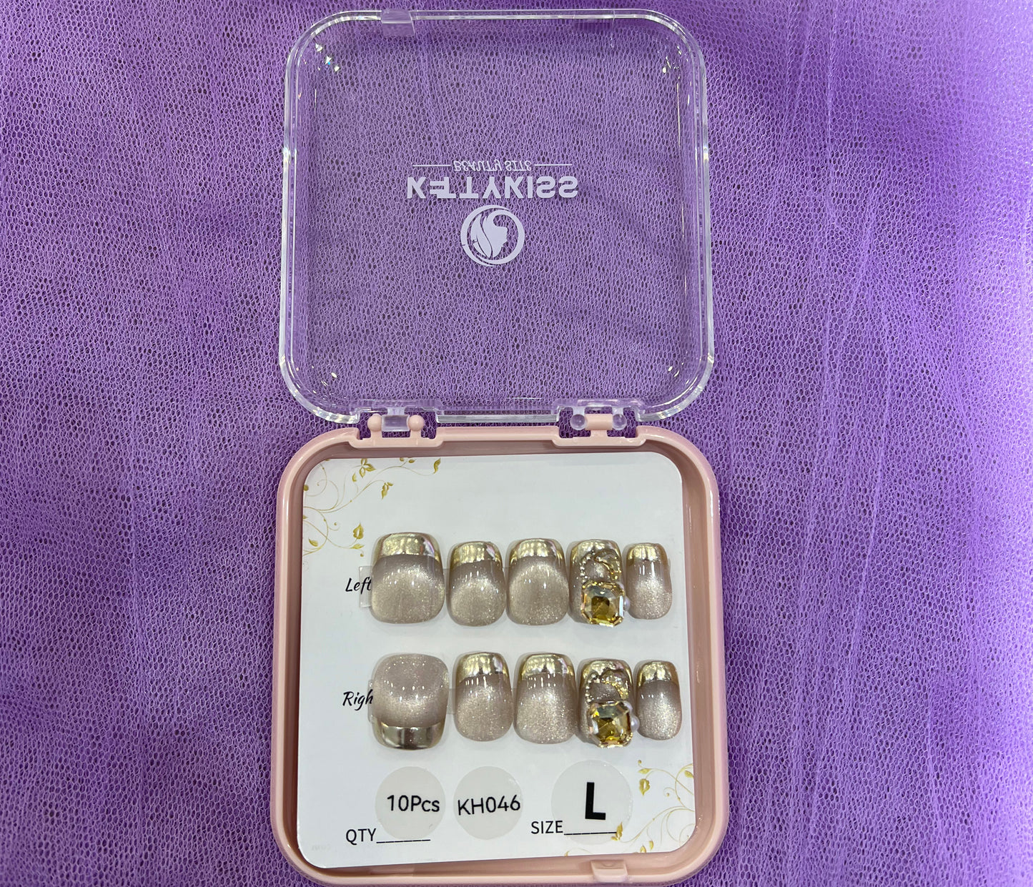100% Handmade Kettykiss10-Pcs KH031-060 Long Coffin Square