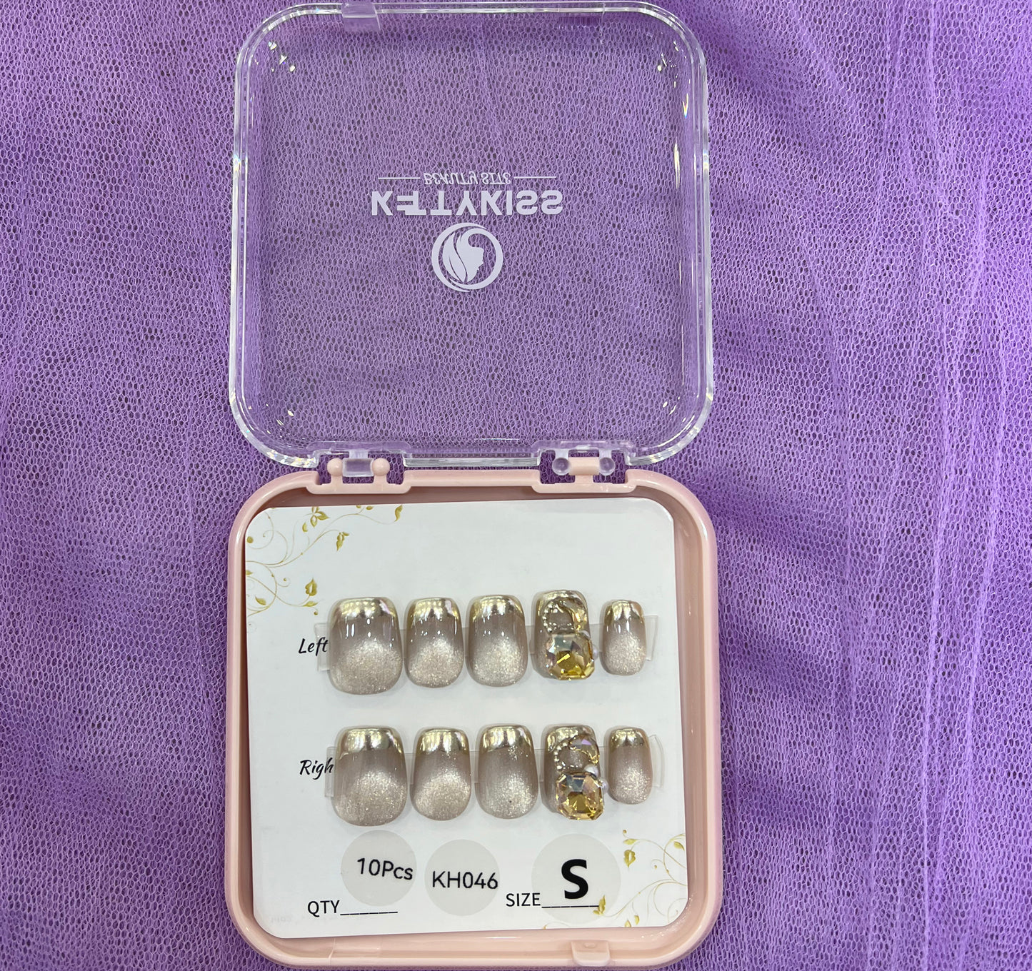 100% Handmade Kettykiss 10-Pcs KH001-030 Short Long Coffin Square