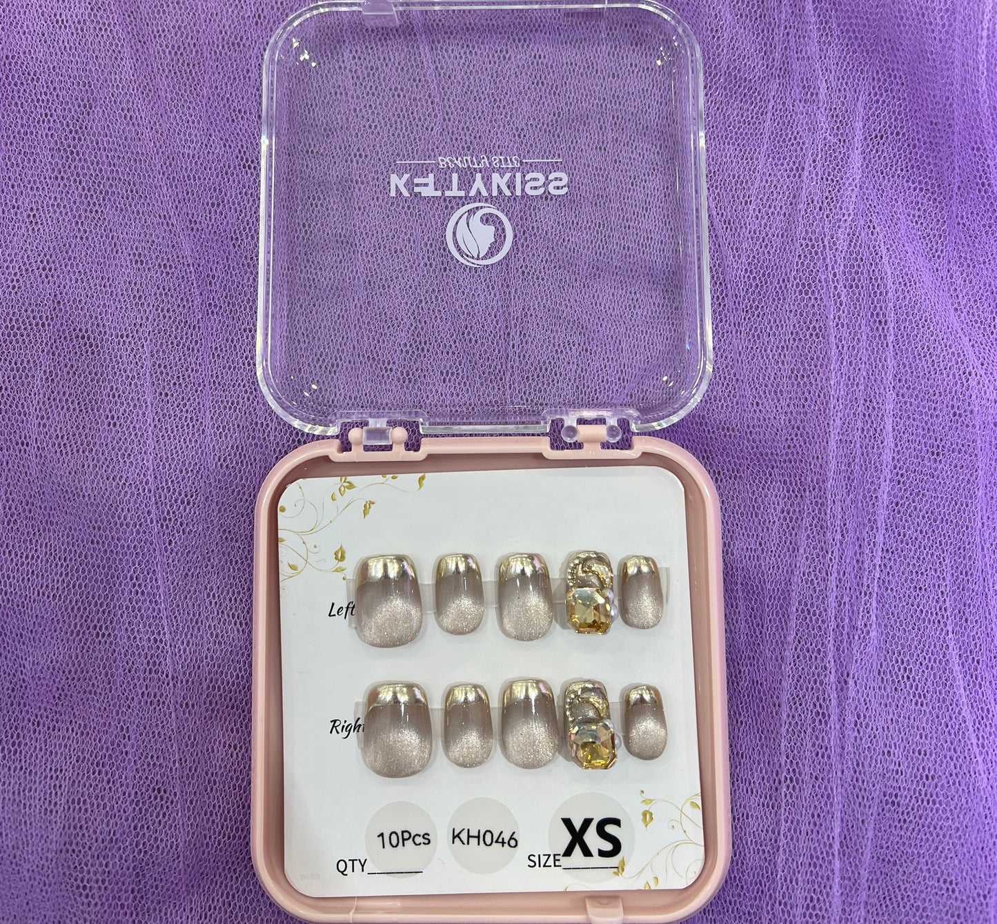 100% Handmade Kettykiss 10-Pcs KH001-030 Short Long Coffin Square