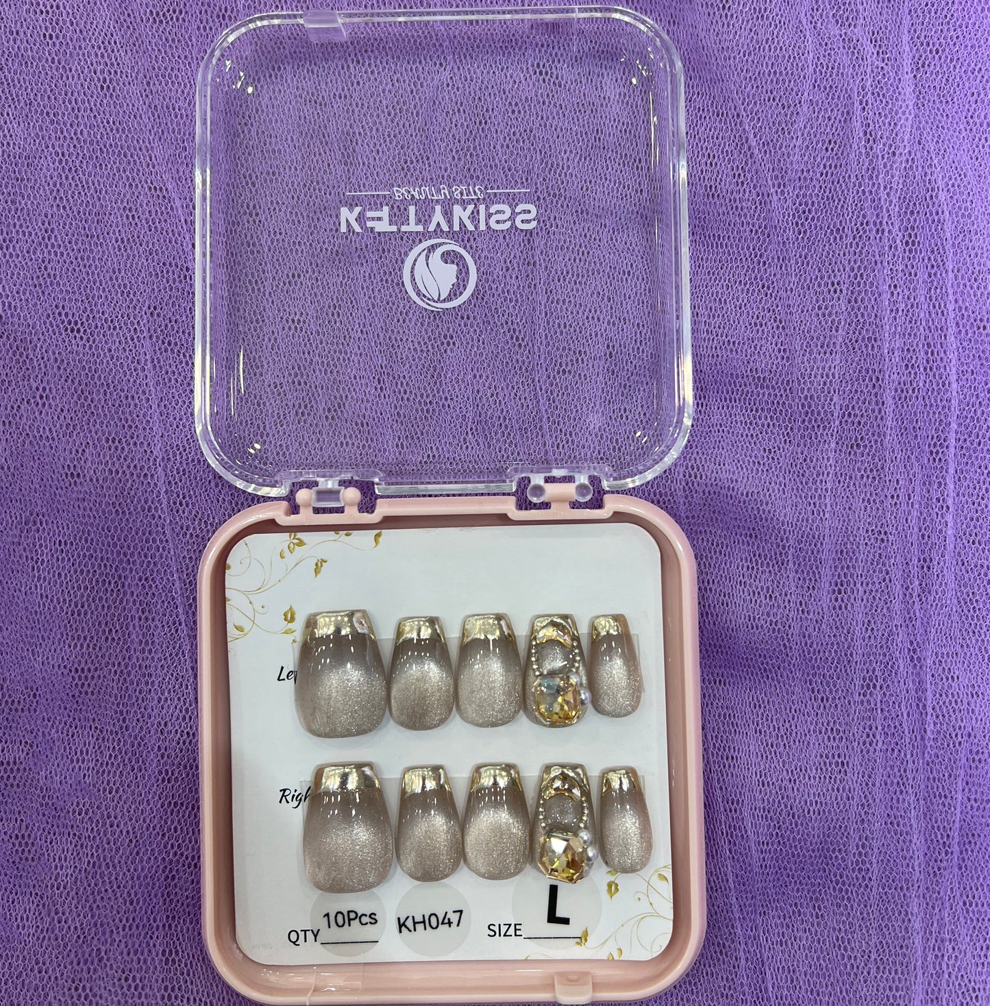 100% Handmade Kettykiss 10-Pcs KH001-030 Short Long Coffin Square