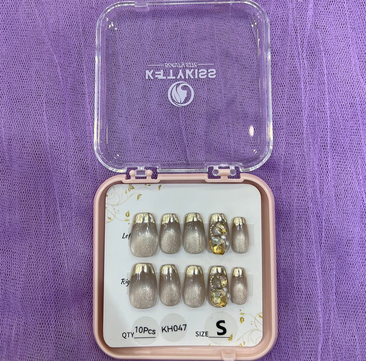 100% Handmade Kettykiss10-Pcs KH031-060 Long Coffin Square