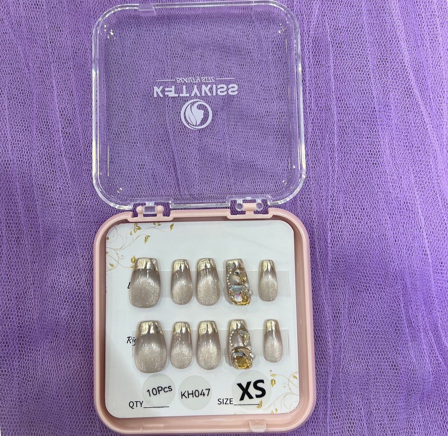100% Handmade Kettykiss10-Pcs KH031-060 Long Coffin Square