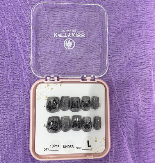100% Handmade Kettykiss 10-Pcs KH053-085 Short Coffin Square