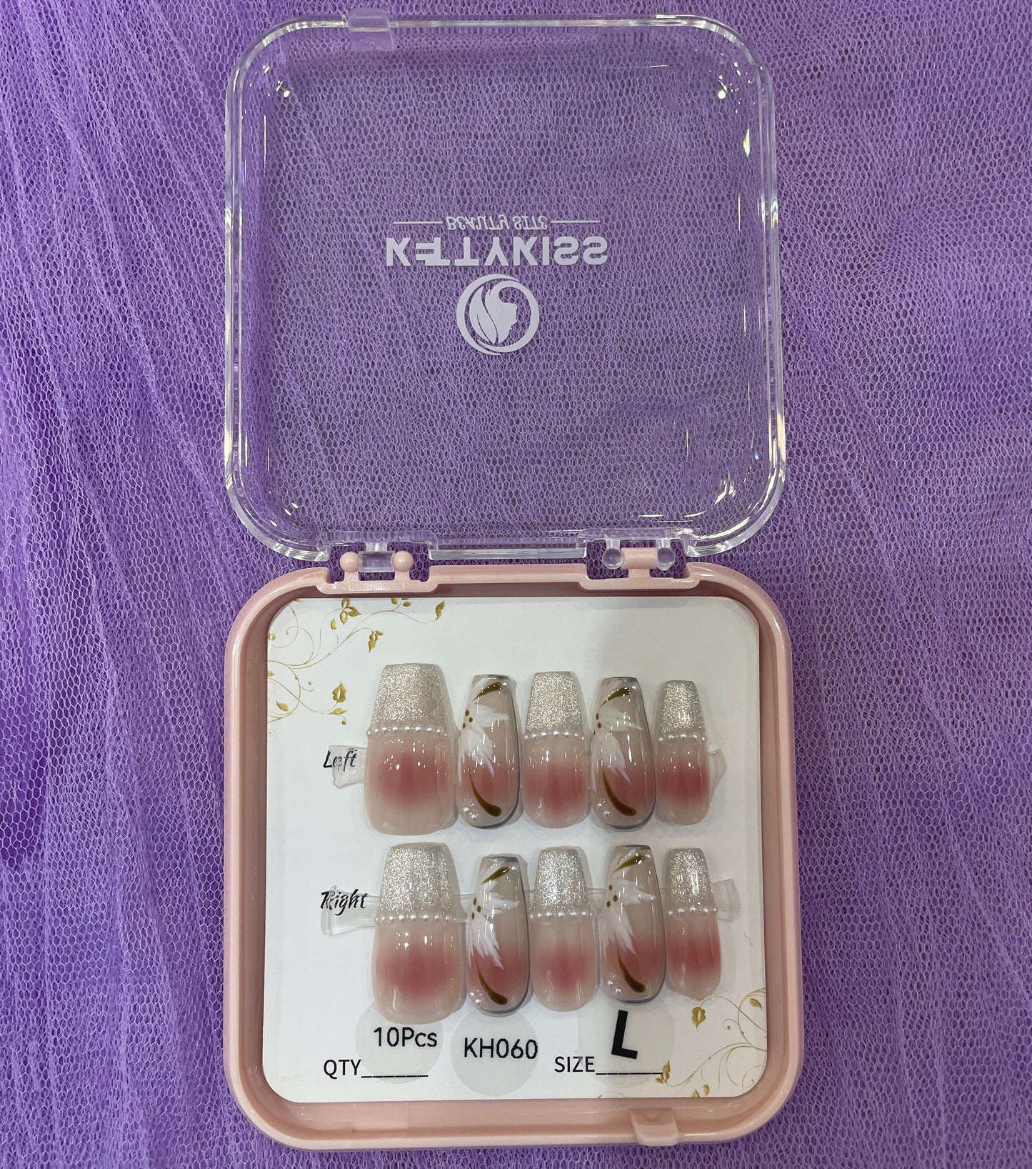 100% Handmade Kettykiss 10-Pcs KH001-030 Short Long Coffin Square