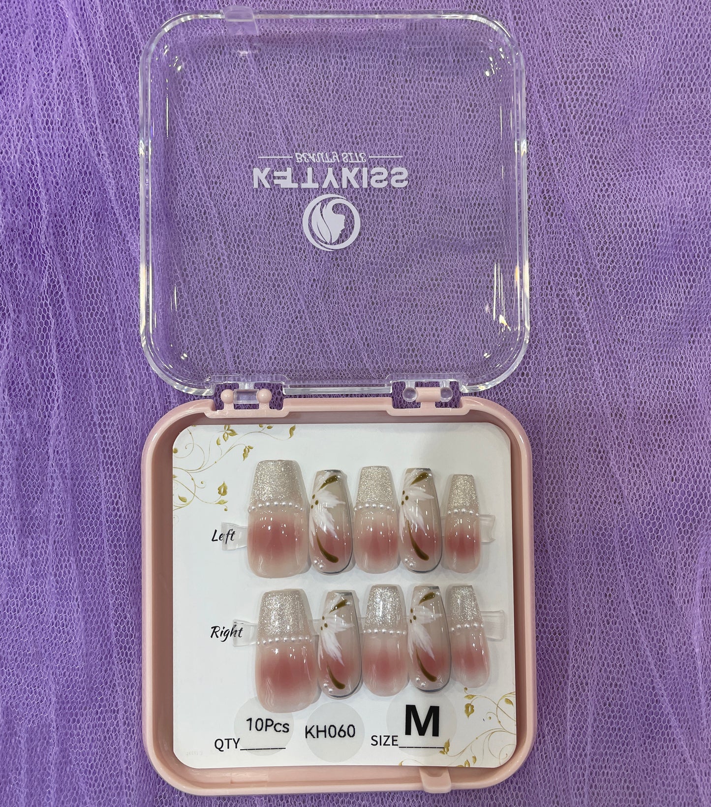 100% Handmade Kettykiss 10-Pcs KH001-030 Short Long Coffin Square