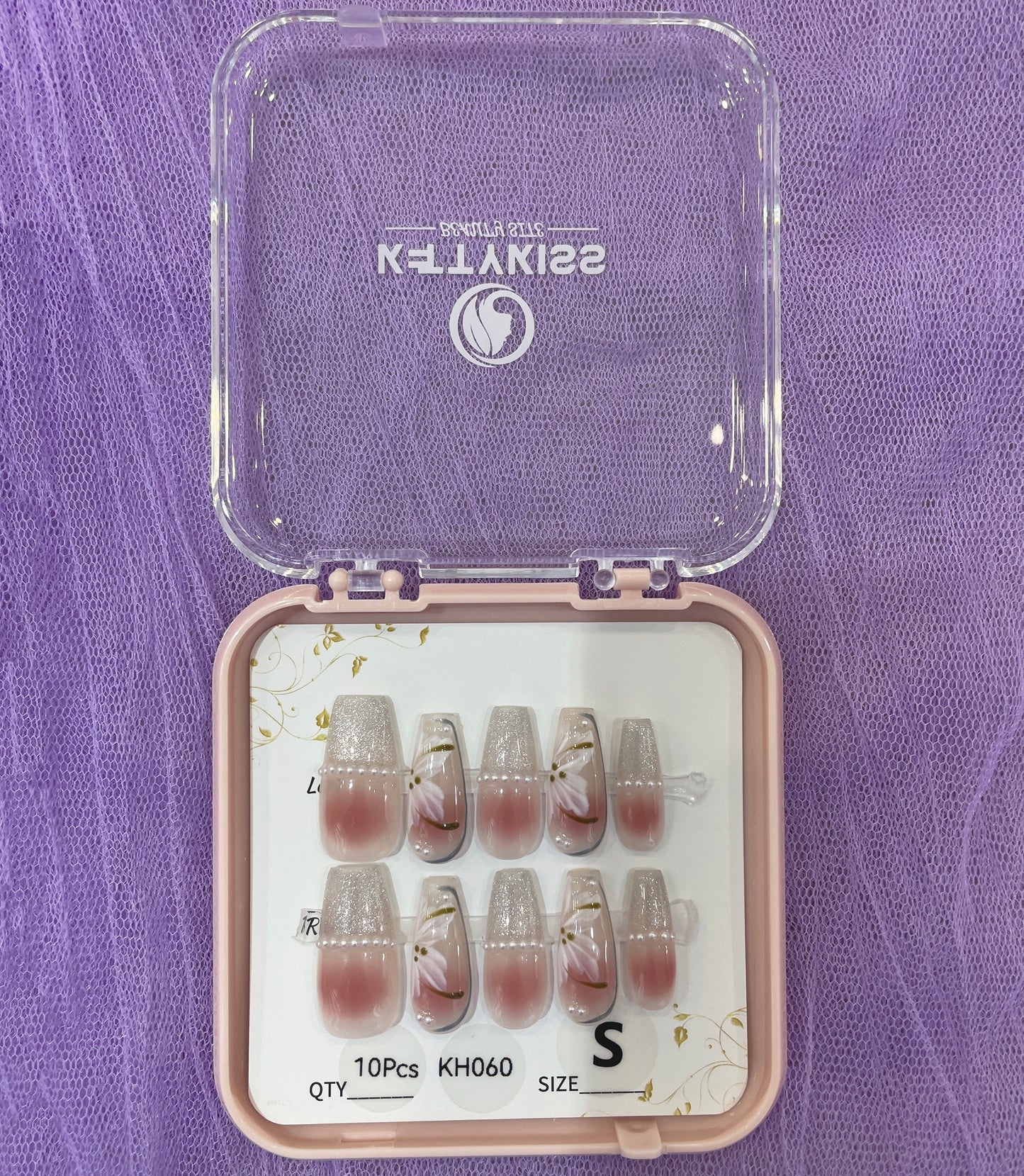 100% Handmade Kettykiss 10-Pcs KH001-030 Short Long Coffin Square