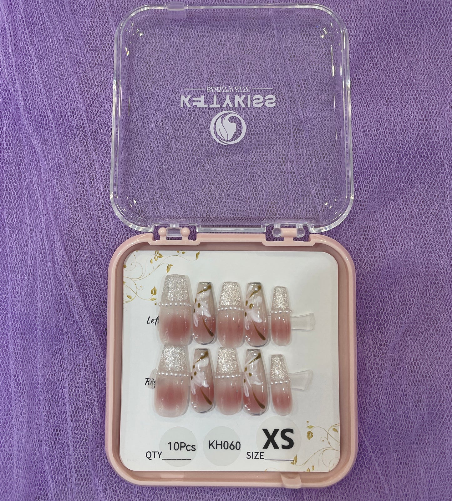 100% Handmade Kettykiss 10-Pcs KH001-030 Short Long Coffin Square