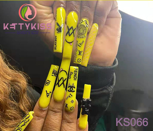 BUY 3 GET 1 FREE Kettykiss 24 Pcs Extra Long KS413-470 Square Coffin
