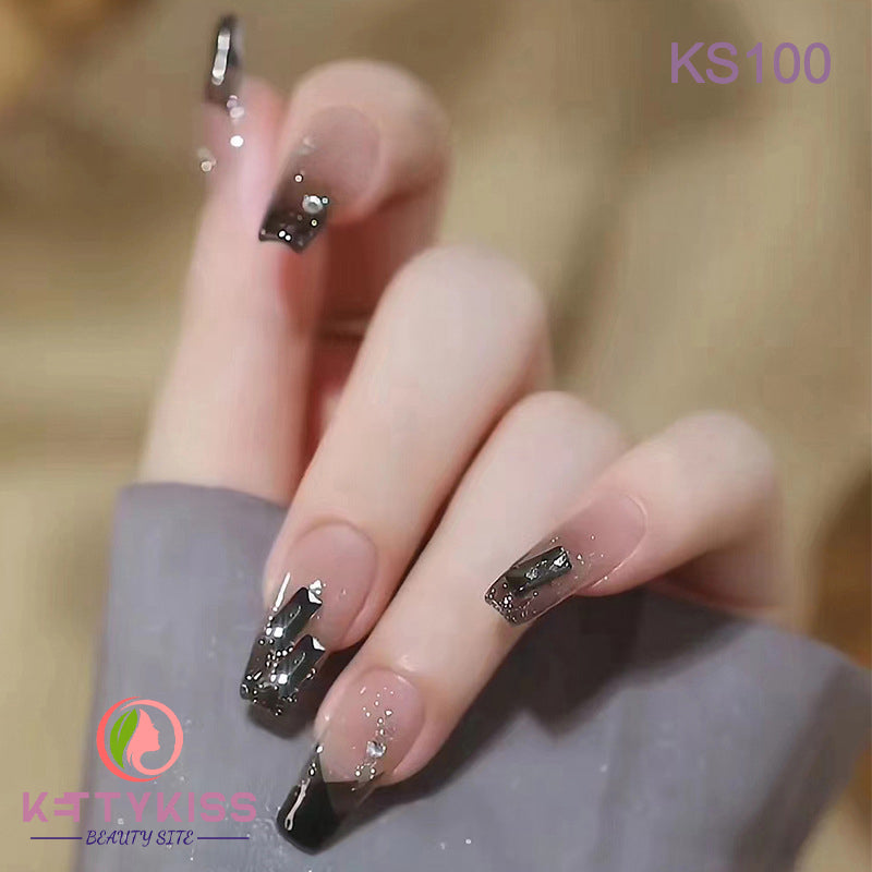 BUY 3 GET 1 FREE Kettykiss 24 Pcs KS003-417 Long Coffin Diamond