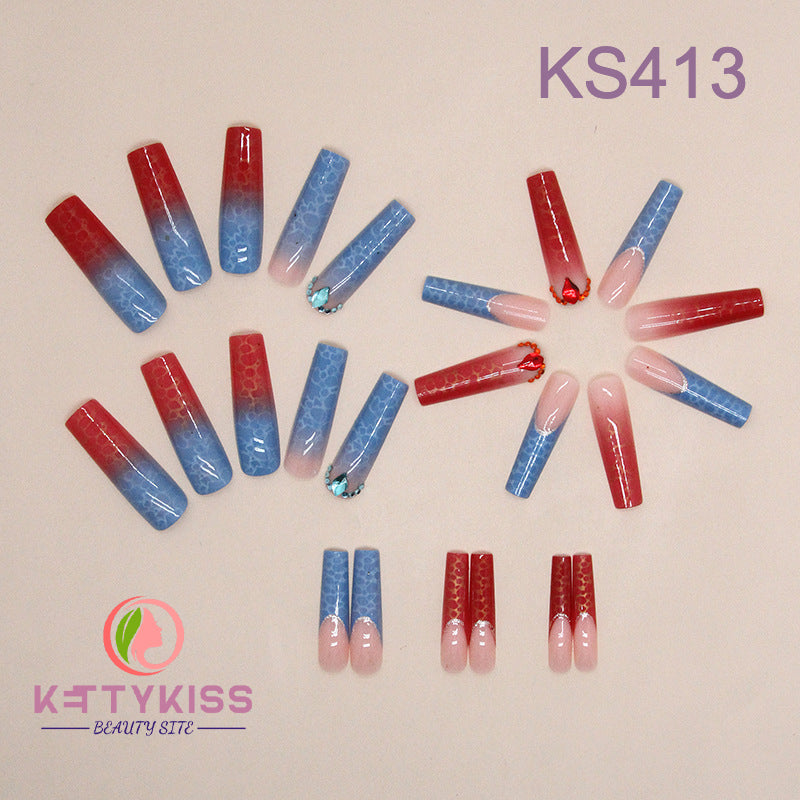 BUY 3 GET 1 FREE Kettykiss 24 Pcs Extra Long KS413-470 Square Coffin