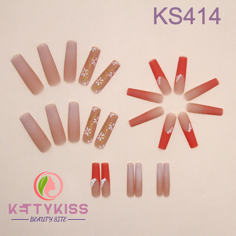 BUY 3 GET 1 FREE Kettykiss 24 Pcs Extra Long KS413-470 Square Coffin