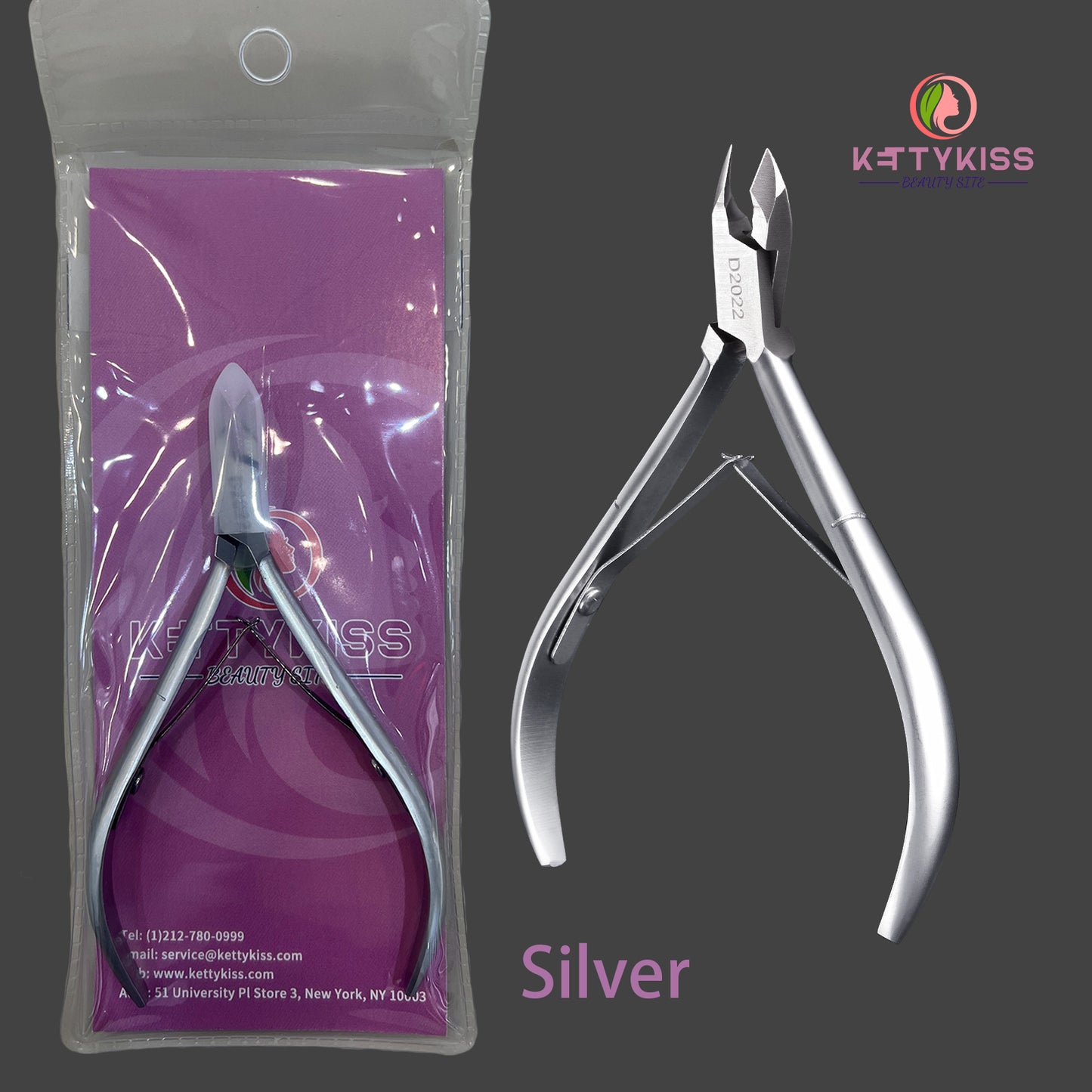 Kettykiss Sliver Gold Black Scissors Cuticle Nippers