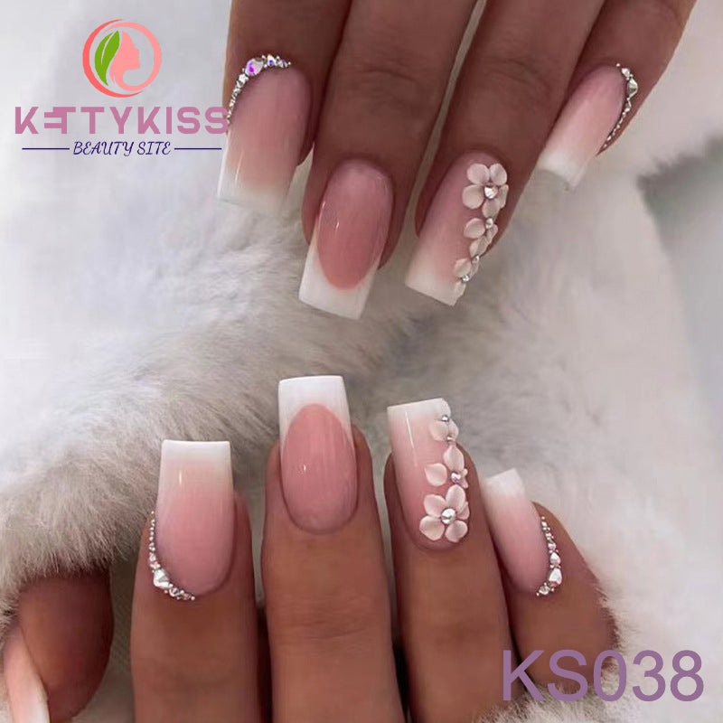 BUY 3 GET 1 FREE Kettykiss 24 Pcs KS009-260 Short Squar Diamond