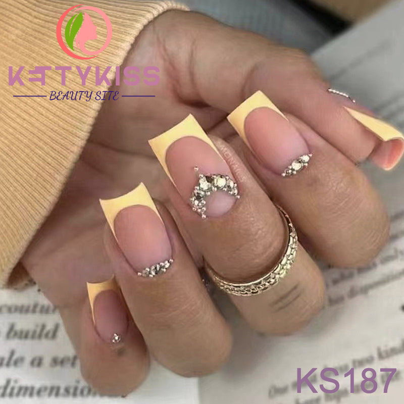 BUY 3 GET 1 FREE Kettykiss 24 Pcs KS009-260 Short Squar Diamond