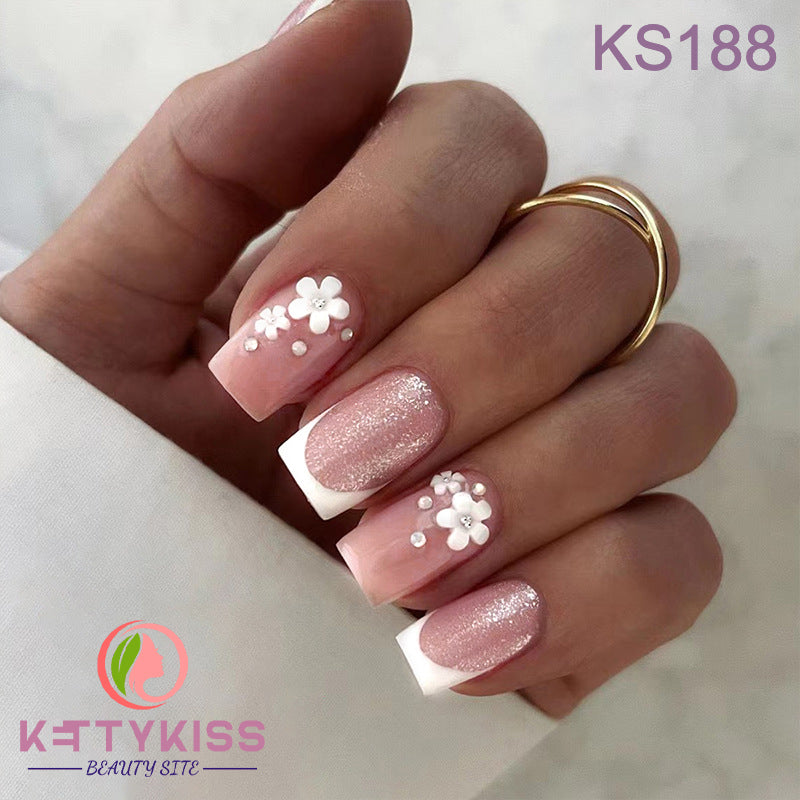 BUY 3 GET 1 FREE Kettykiss 24 Pcs KS009-260 Short Squar Diamond