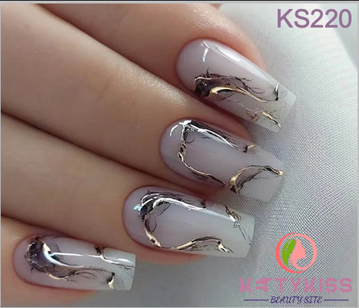 BUY 3 GET 1 FREE Kettykiss 24 Pcs KS009-260 Short Squar Diamond