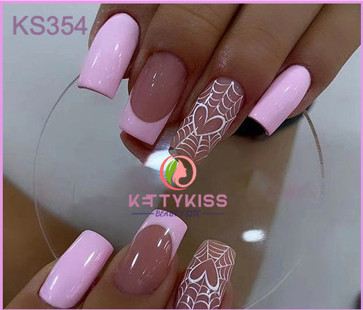 BUY 3 GET 1 FREE Kettykiss 24 Pcs KS301-428 Long Spooky & Stylish Halloween Nails