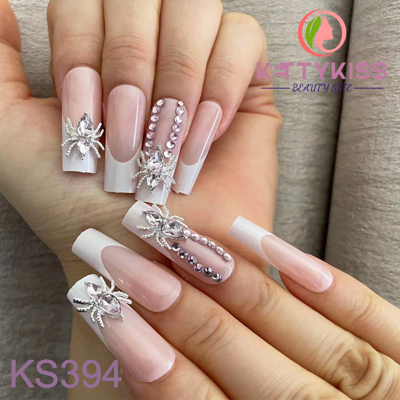 BUY 3 GET 1 FREE Kettykiss 24 Pcs KS301-428 Long Spooky & Stylish Halloween Nails